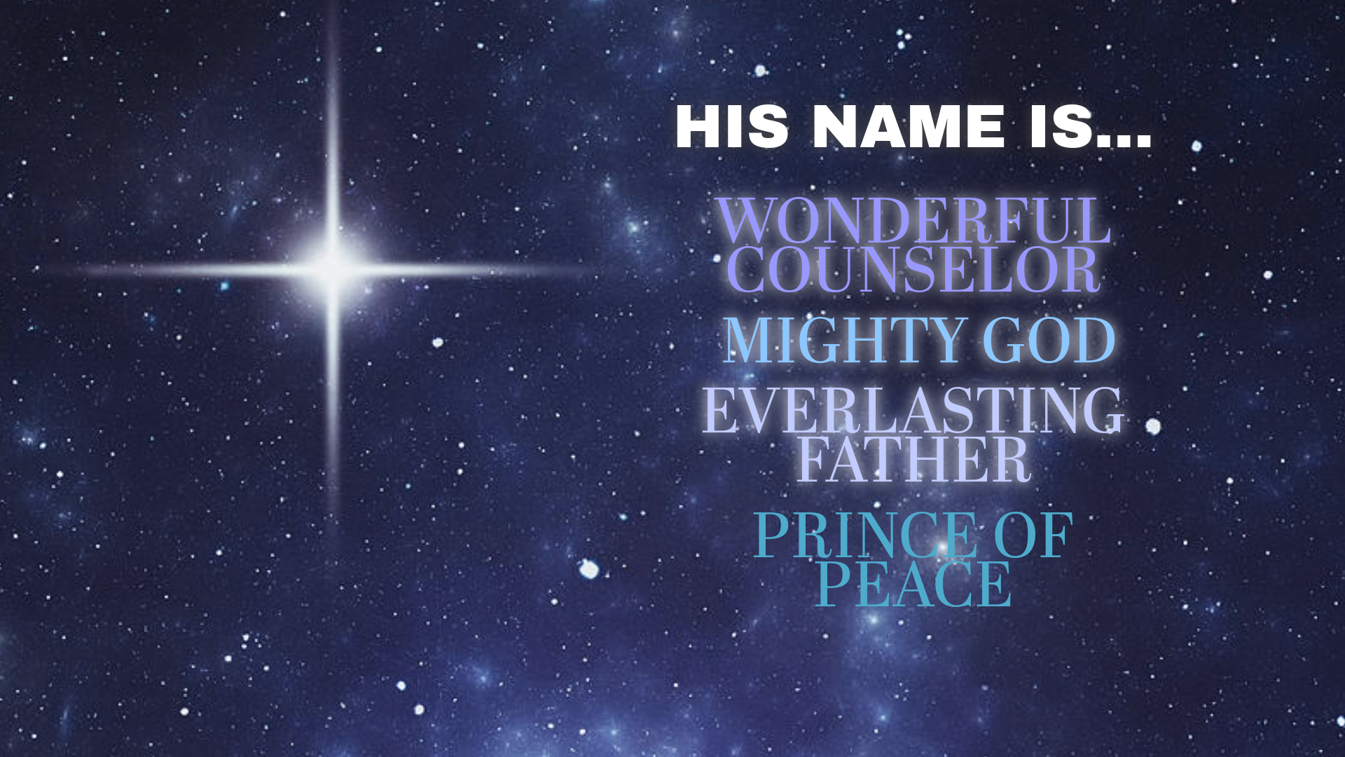 His Name Is…Everlasting Father